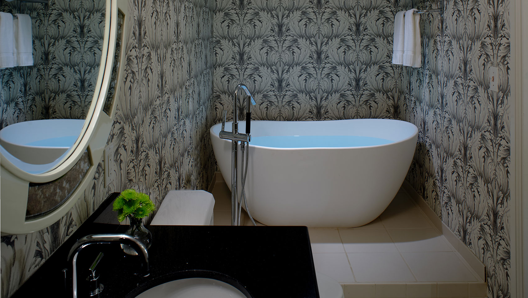 Soaking Tub in bathroom at Kimpton Hotel Monaco Washington DC