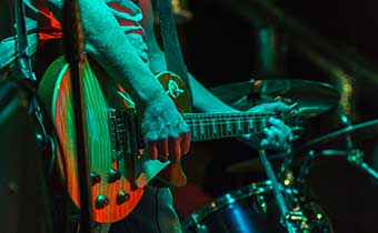 guitarist on stage